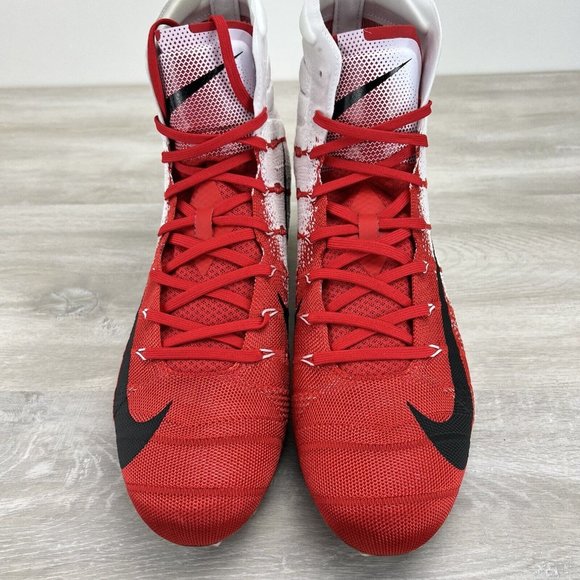 Nike Vapor Untouchable 3 Elite Football Cleats White Gym Red AO3006-160 Mens 12 - Picture 5 of 11